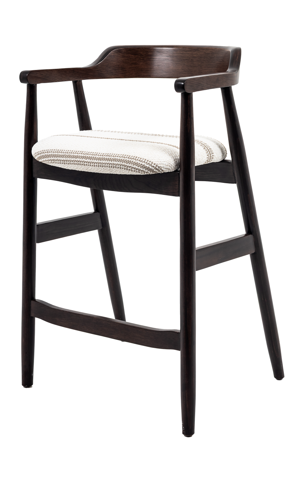 Melizabeth Wooden Bar Stool with Upholstered Seat