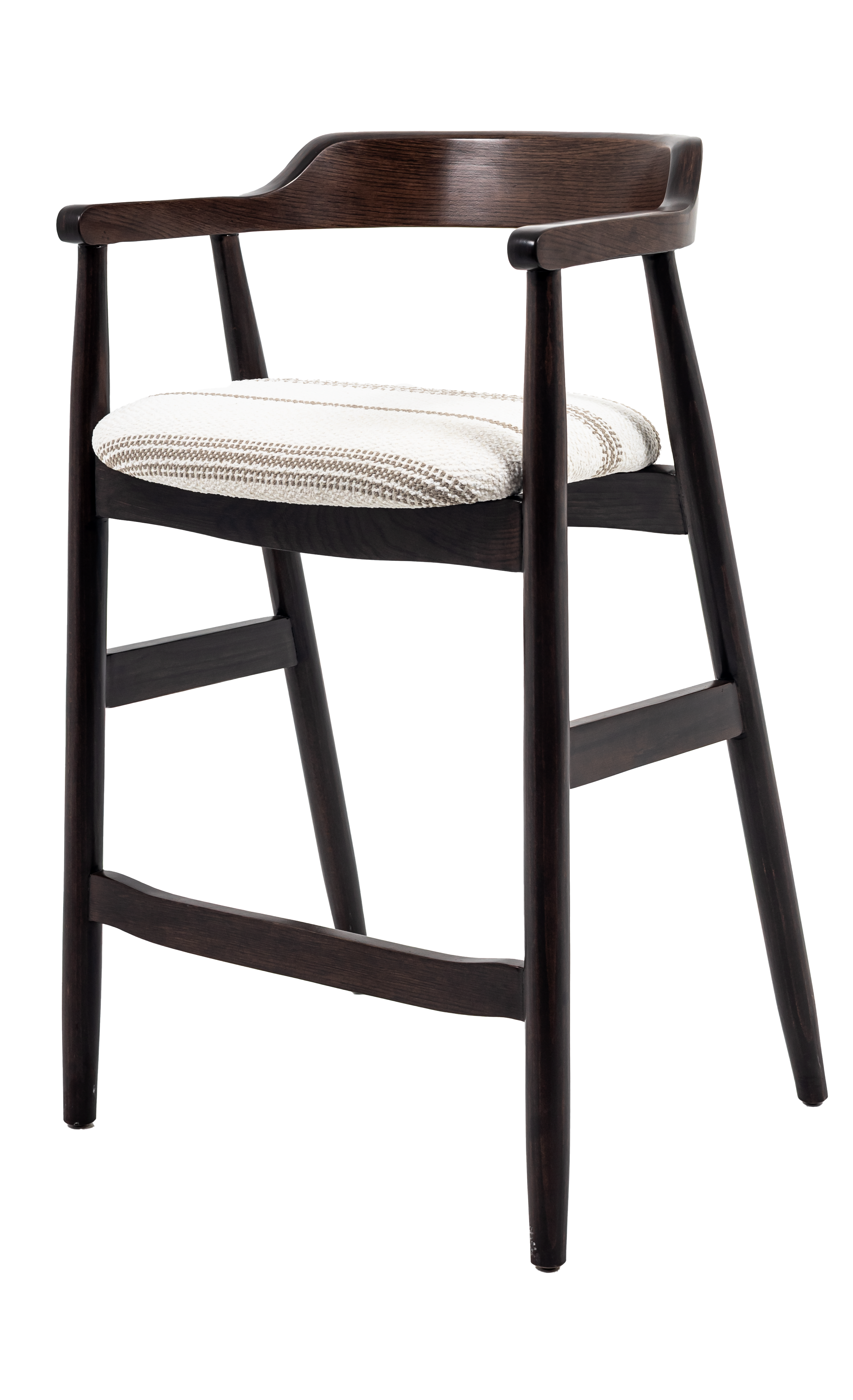 Melizabeth Wooden Bar Stool with Upholstered Seat