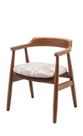 Melizabeth Wooden Dining Chair with Upholstered Seat