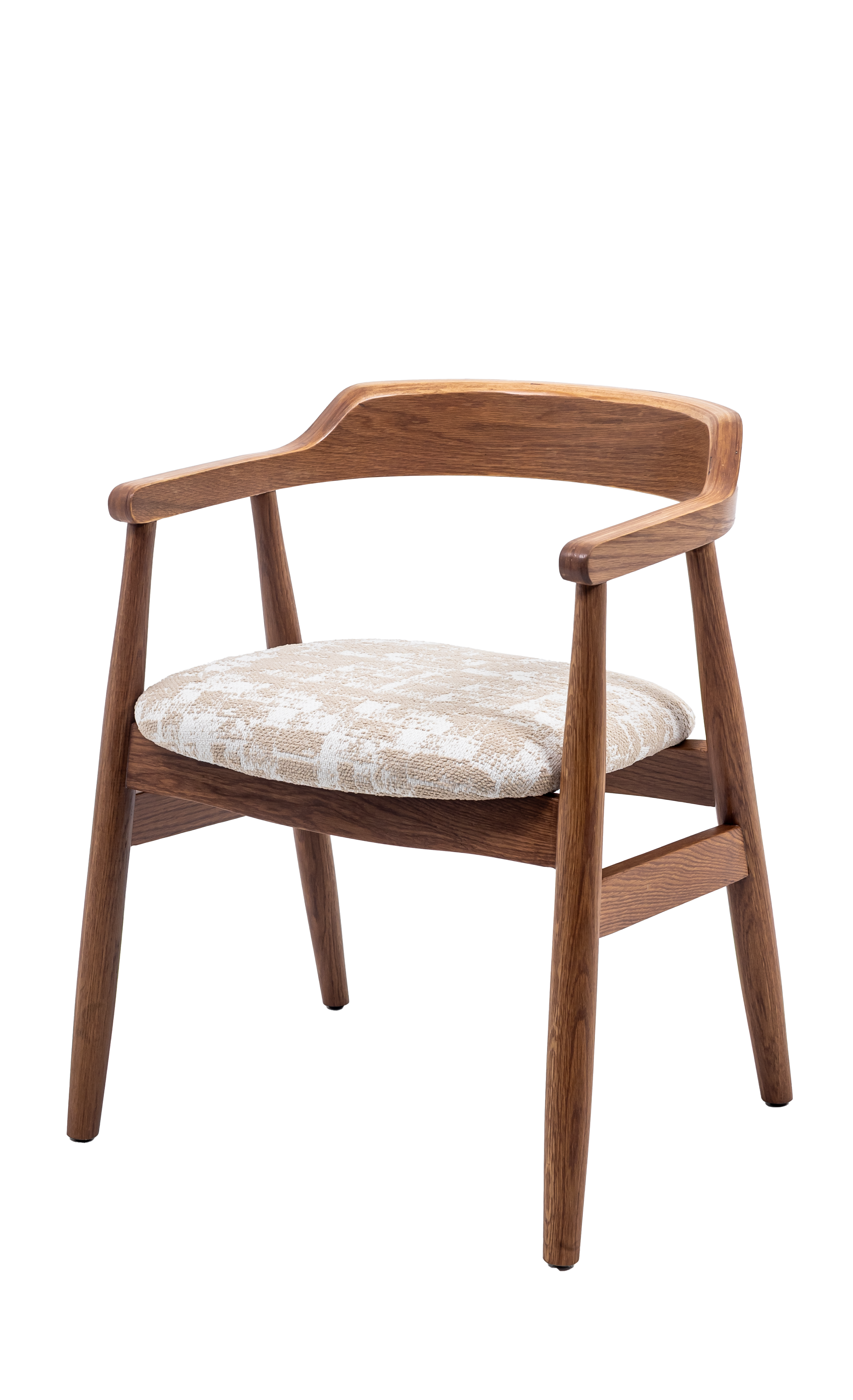 Melizabeth Wooden Dining Chair with Upholstered Seat