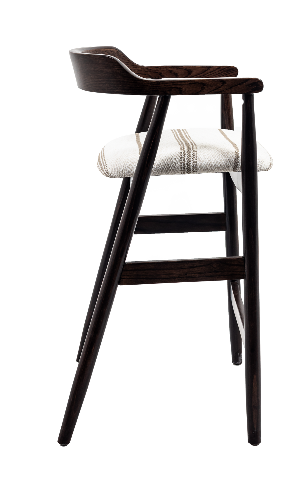 Melizabeth Wooden Bar Stool with Upholstered Seat