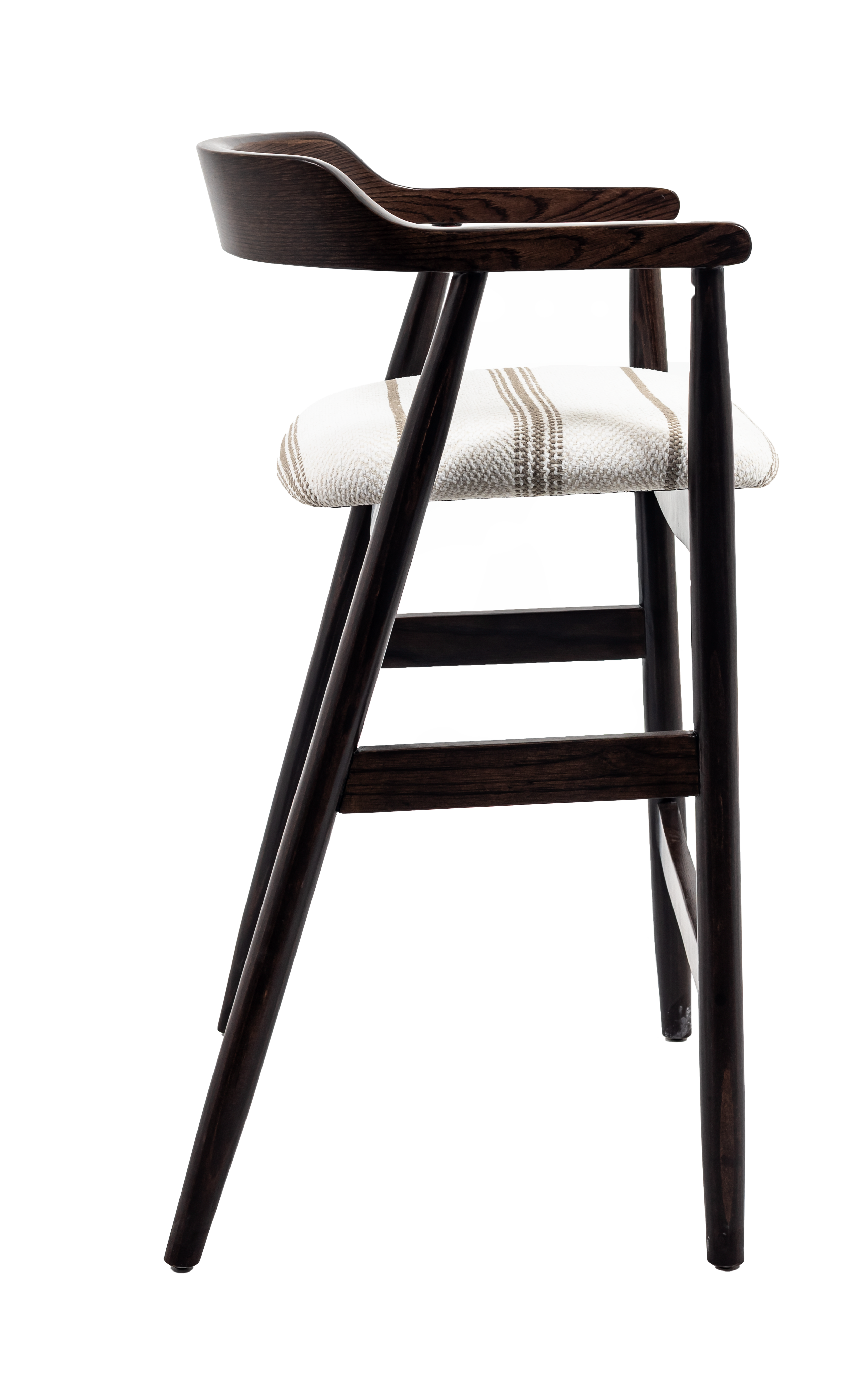 Melizabeth Wooden Bar Stool with Upholstered Seat