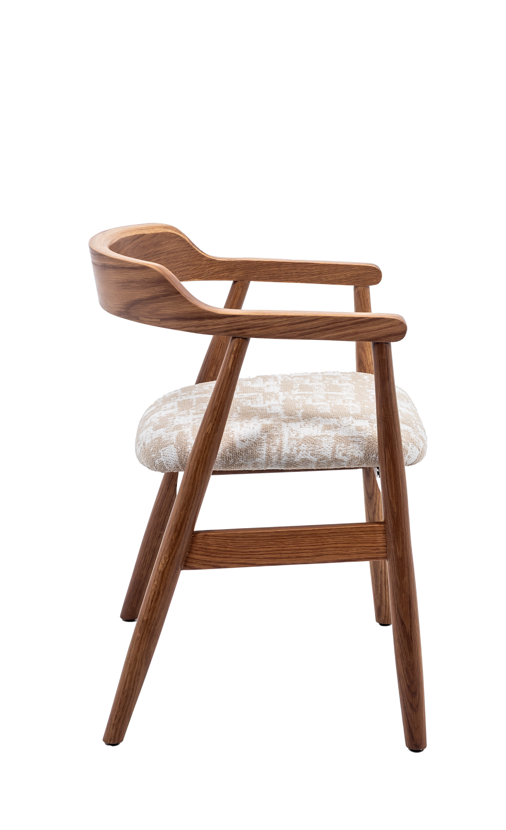 Melizabeth Wooden Dining Chair with Upholstered Seat