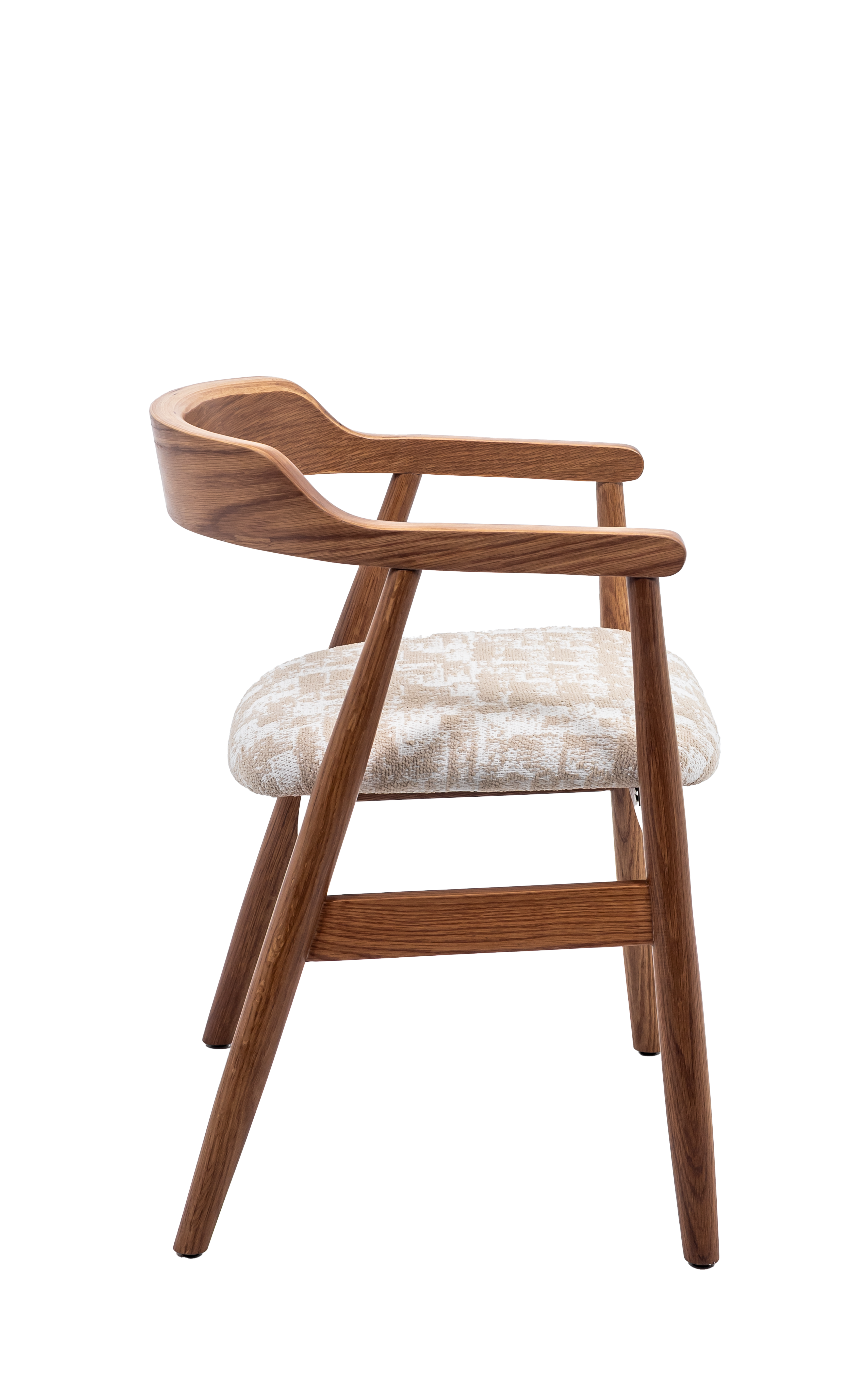 Melizabeth Wooden Dining Chair with Upholstered Seat