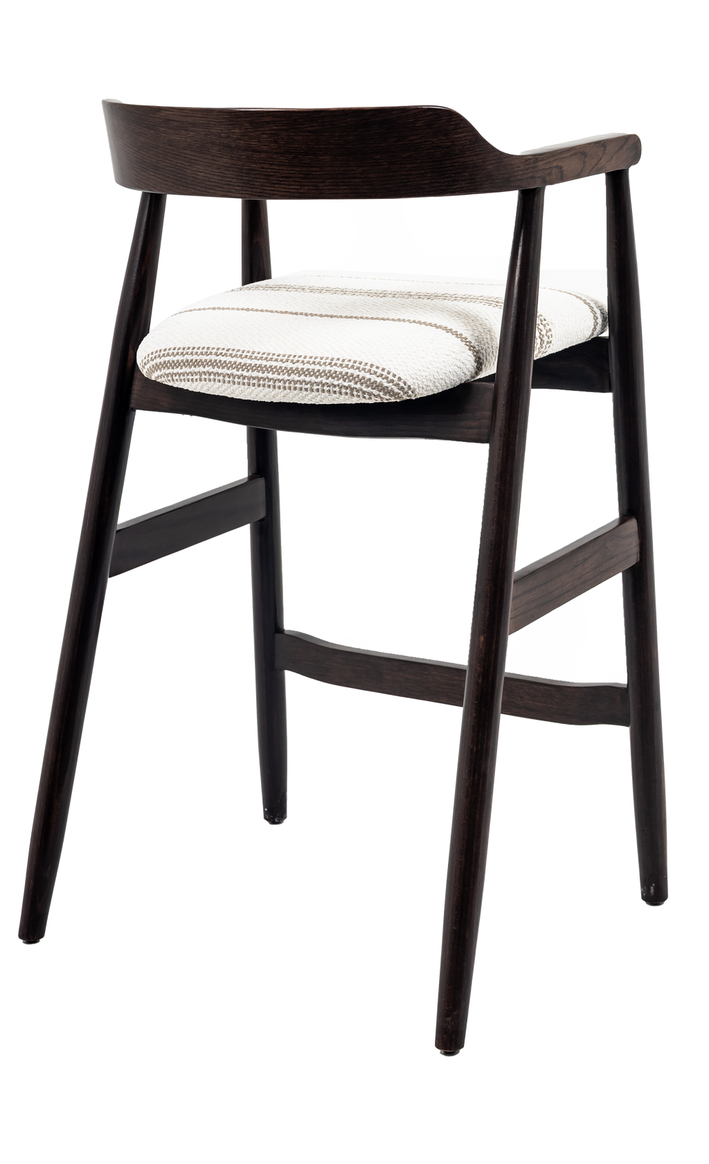 Melizabeth Wooden Bar Stool with Upholstered Seat