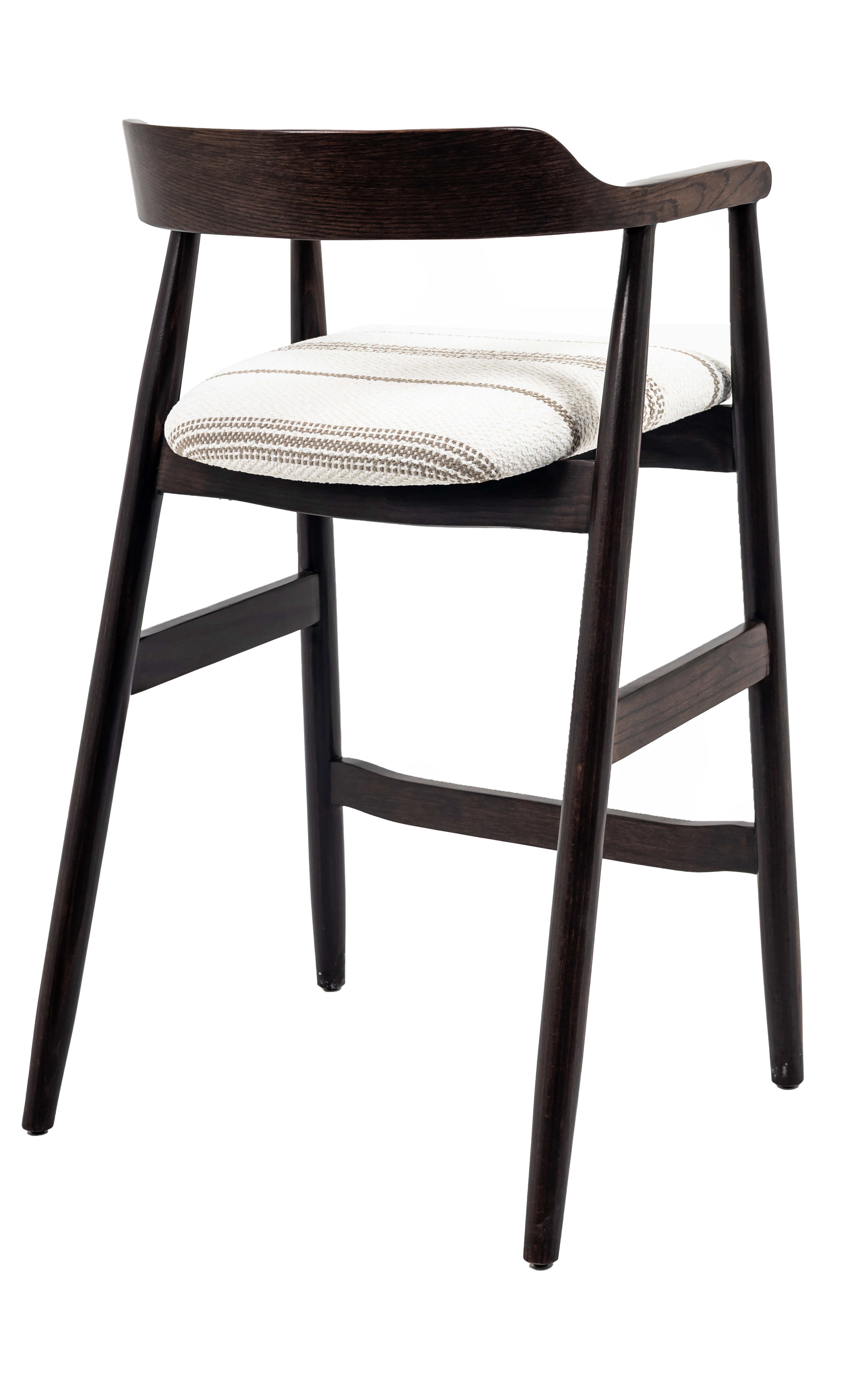 Melizabeth Wooden Bar Stool with Upholstered Seat