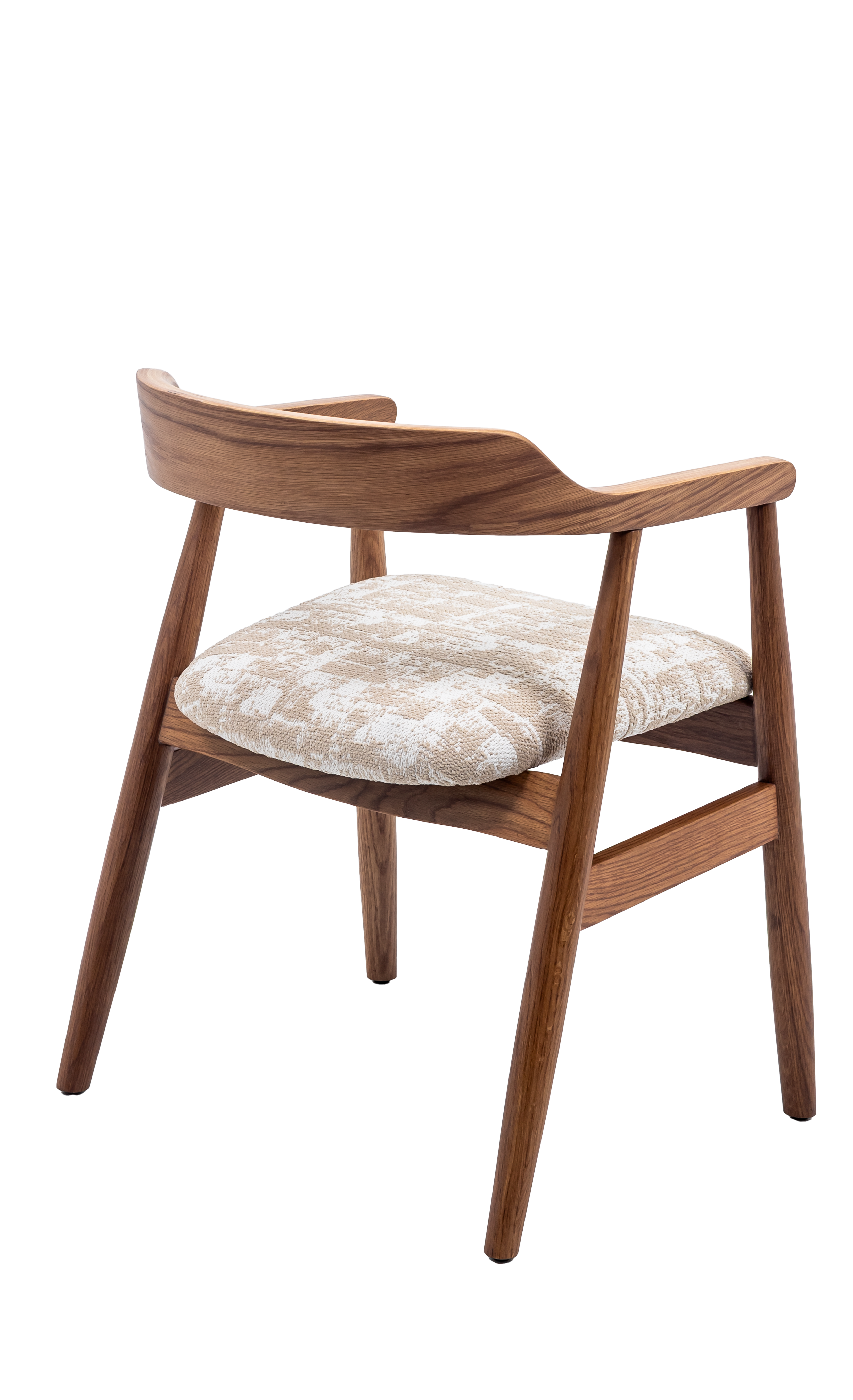 Melizabeth Wooden Dining Chair with Upholstered Seat