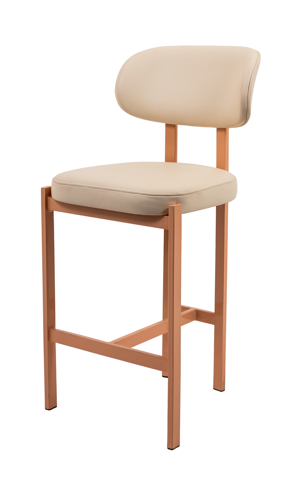Candice Upholstered Steel Bar Stool