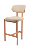Candice Upholstered Steel Bar Stool