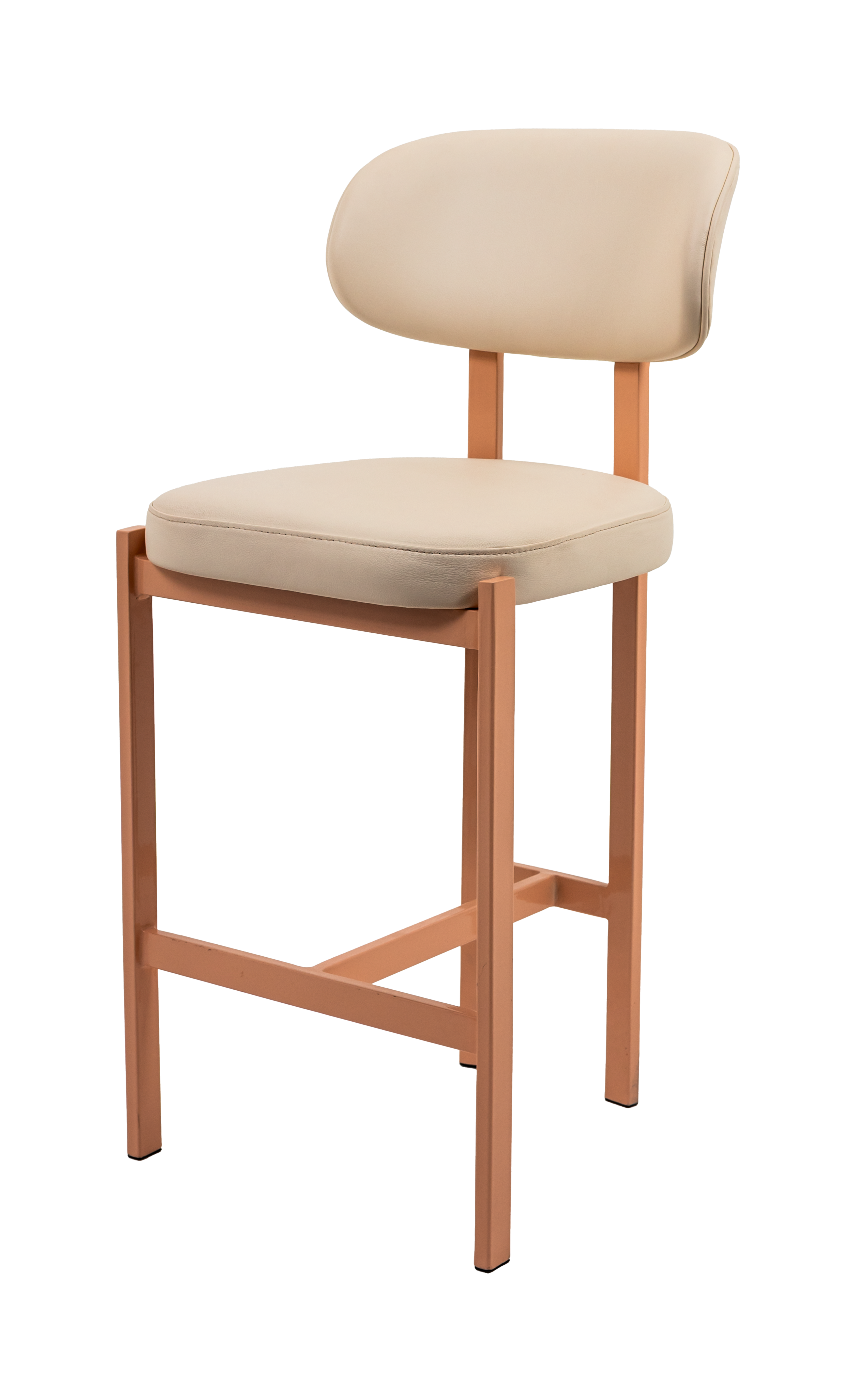 Candice Upholstered Steel Bar Stool