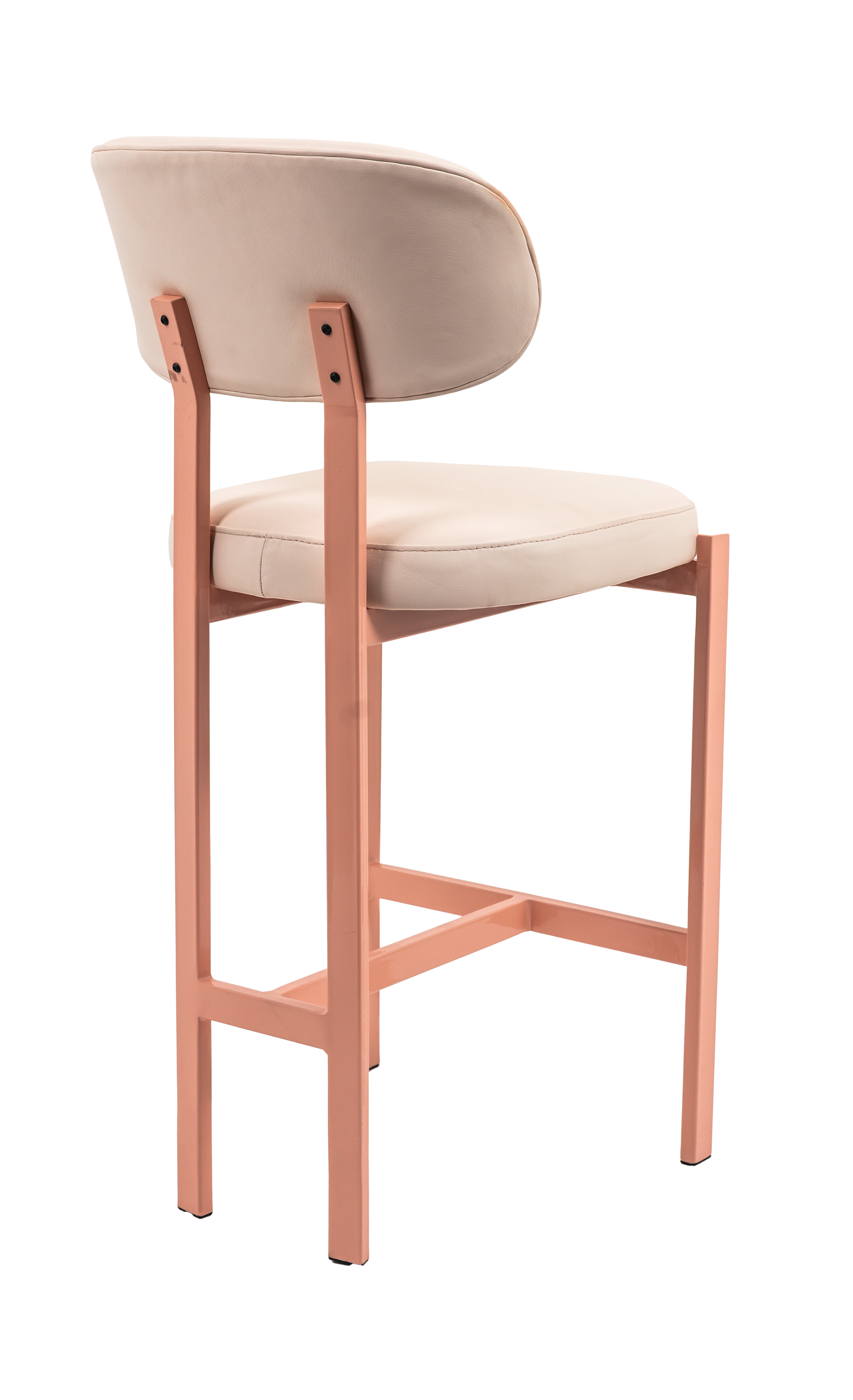 Candice Upholstered Steel Bar Stool