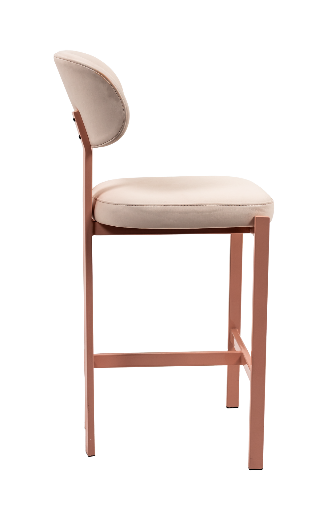 Candice Upholstered Steel Bar Stool
