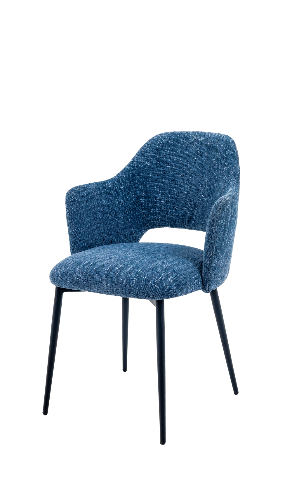 Hera Upholstered Steel Dining Armchair