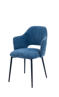 Hera Upholstered Steel Dining Armchair