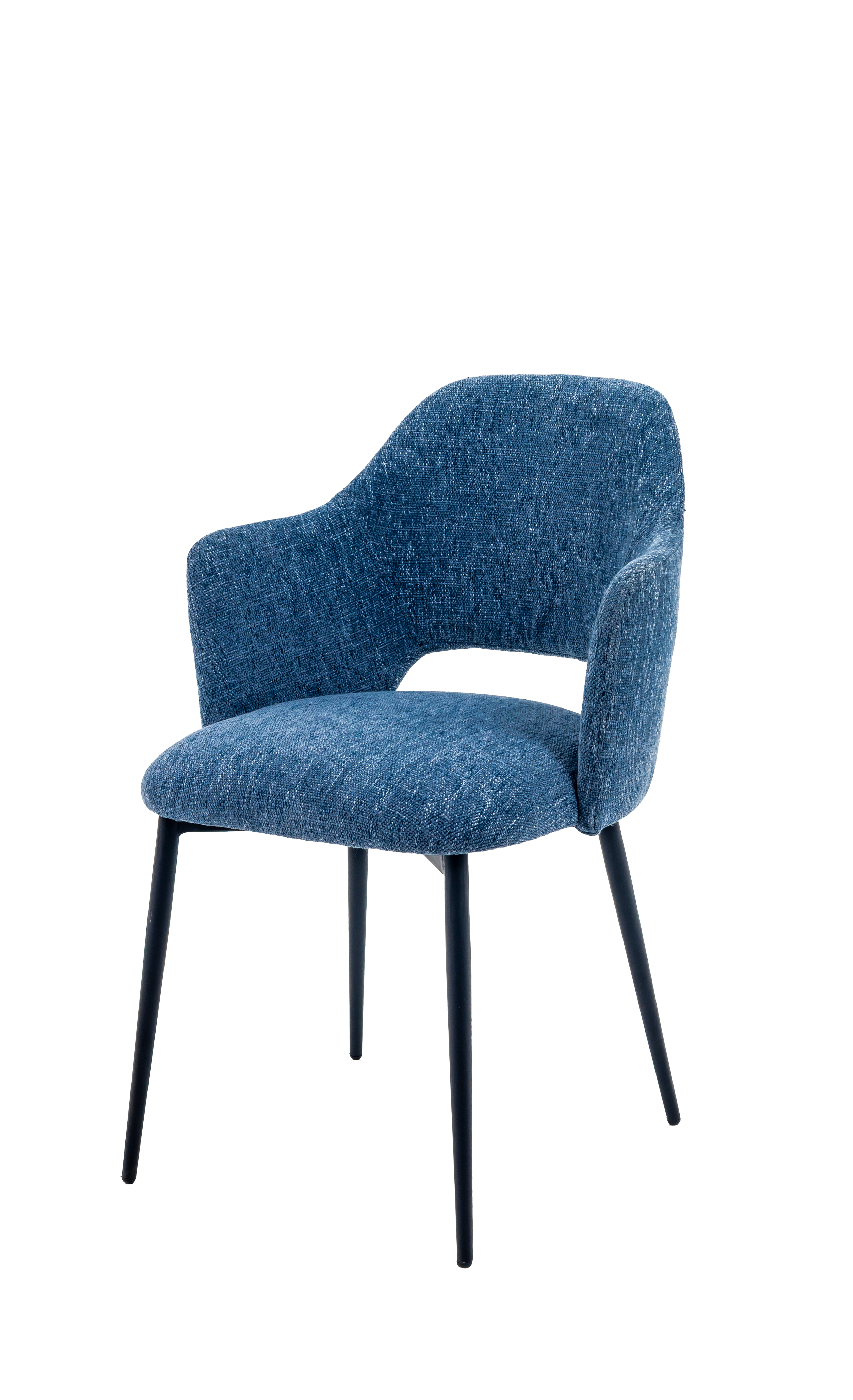 Hera Upholstered Steel Dining Armchair