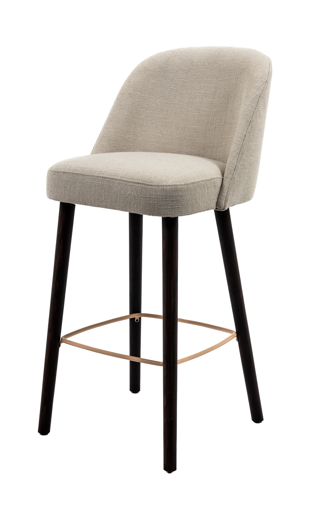 Jacob Upholstered Wooden Bar Stool