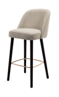 Jacob Upholstered Wooden Bar Stool