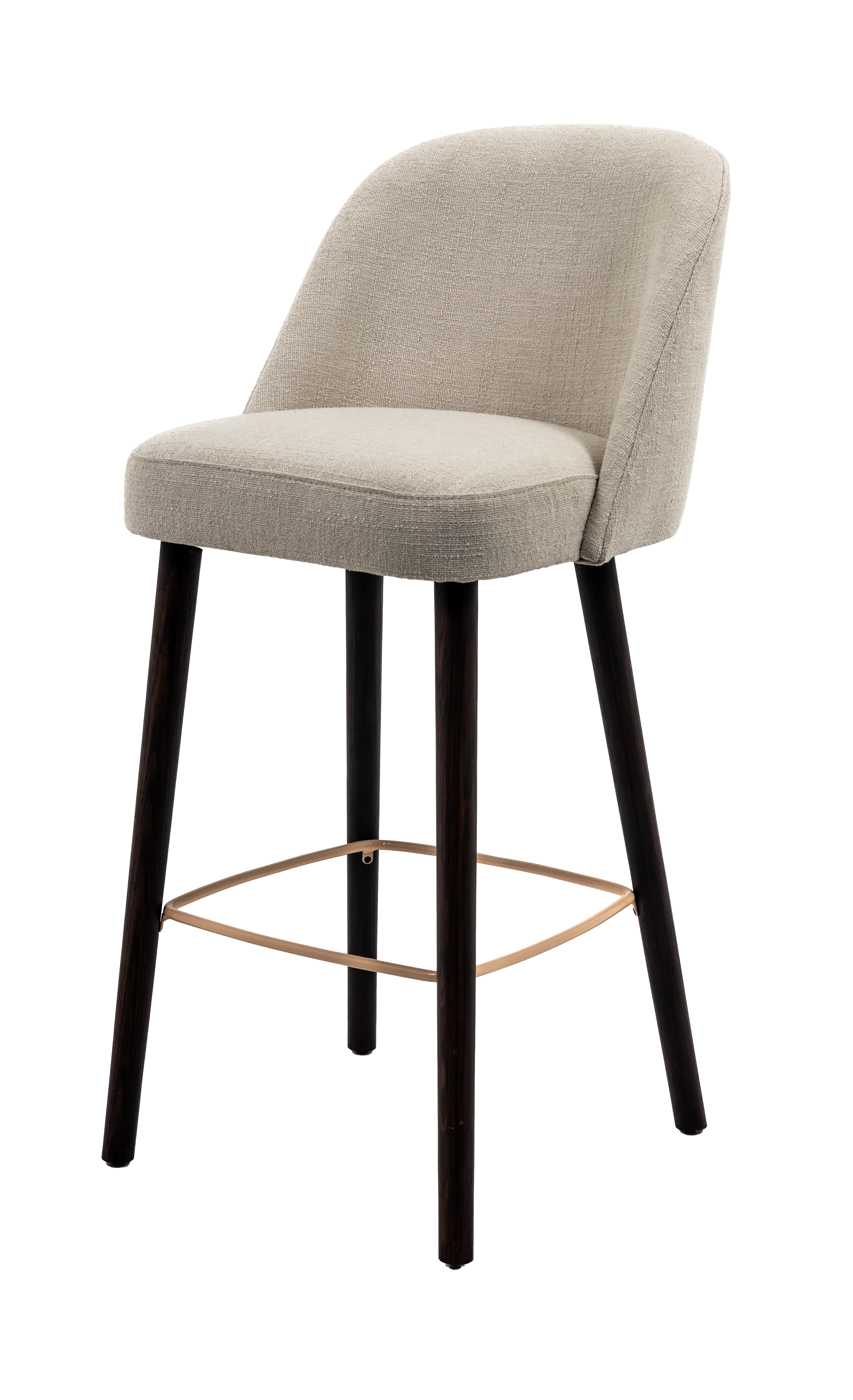 Jacob Upholstered Wooden Bar Stool