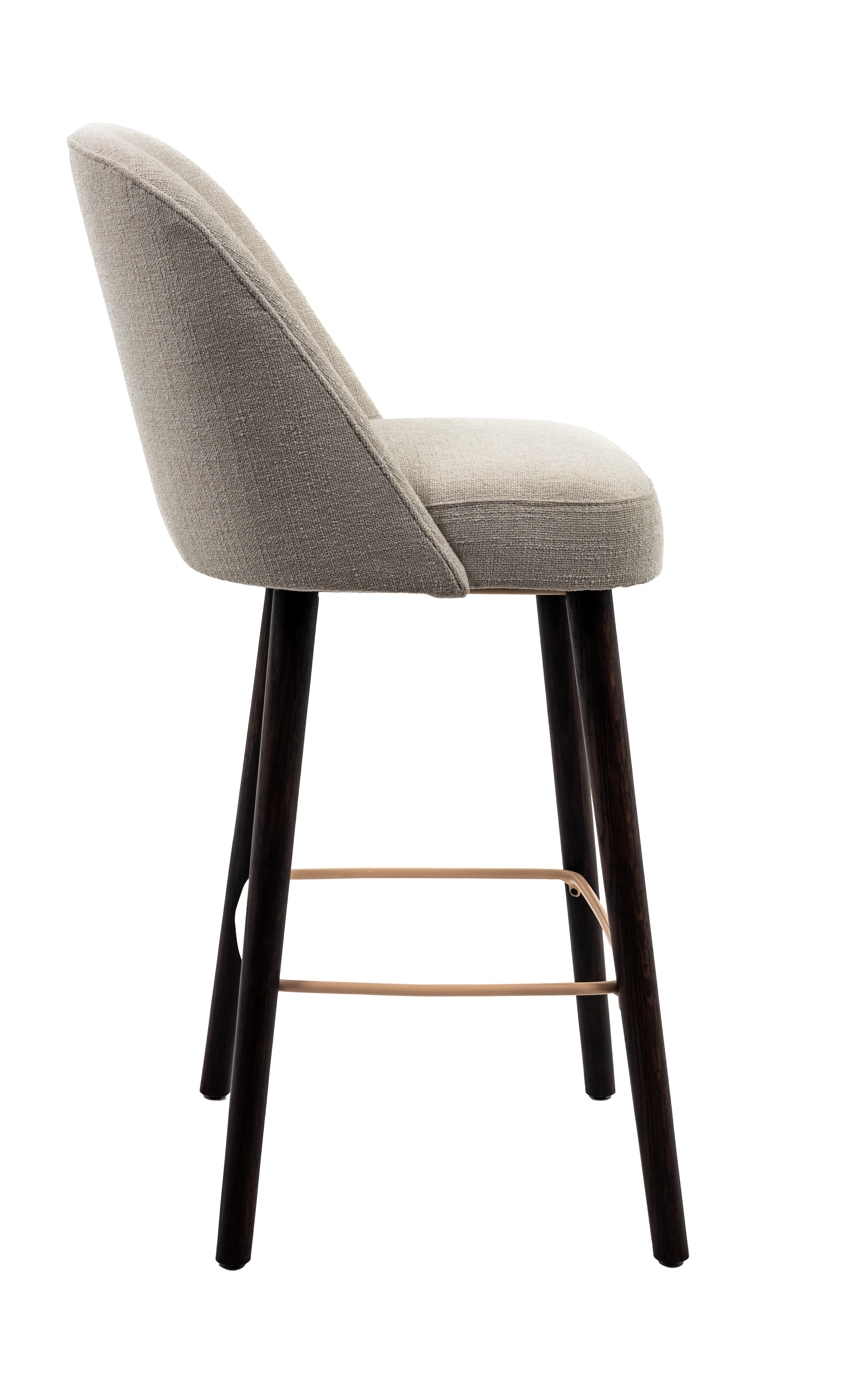 Jacob Upholstered Wooden Bar Stool