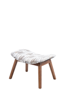 Nala Upholstered Wooden Ottoman