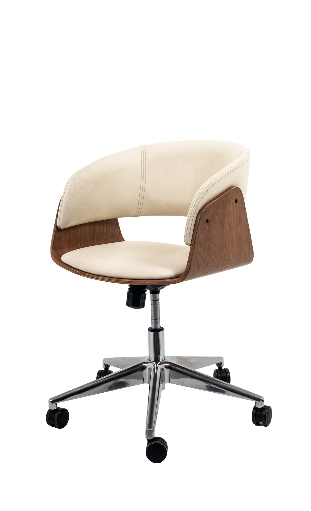 Niam Upholstered Wooden Office Chair with Padded Seat