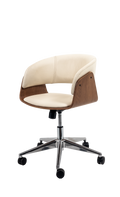 Niam Upholstered Wooden Office Chair with Padded Seat