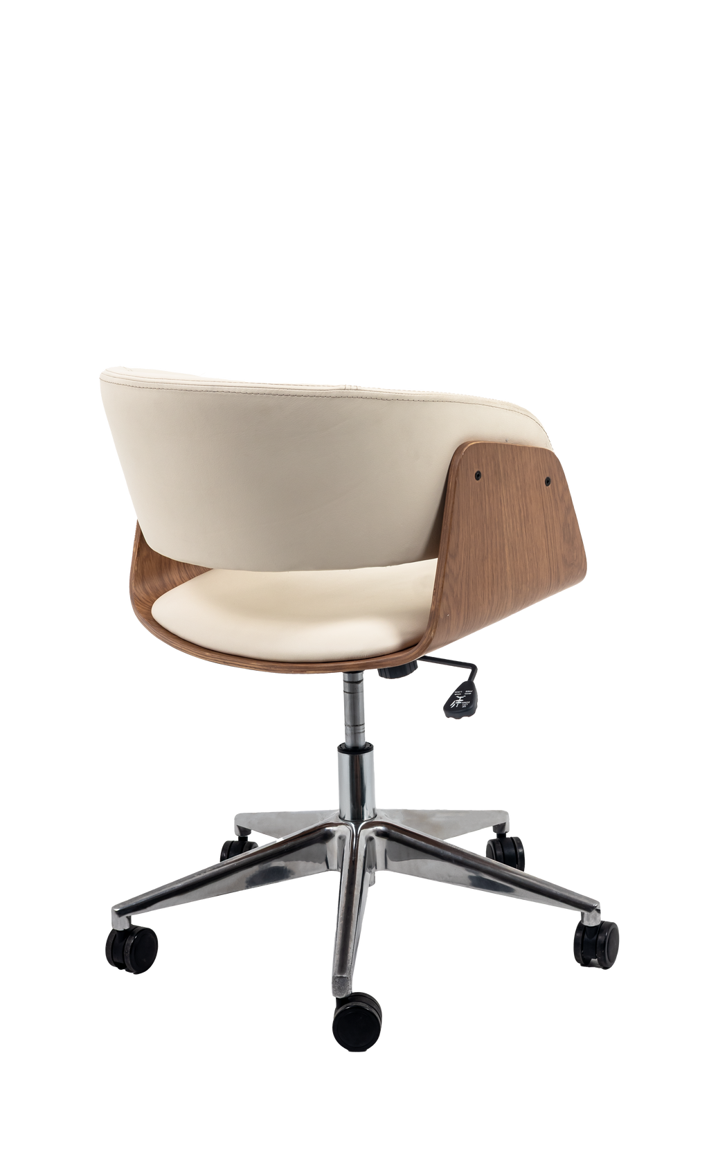 Niam Upholstered Wooden Office Chair with Padded Seat