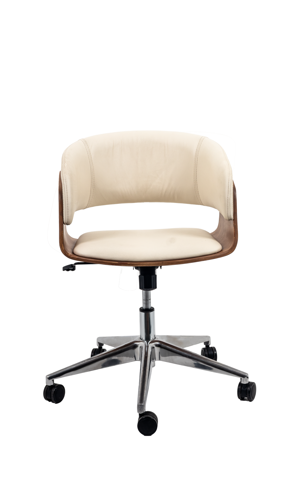 Niam Upholstered Wooden Office Chair with Padded Seat
