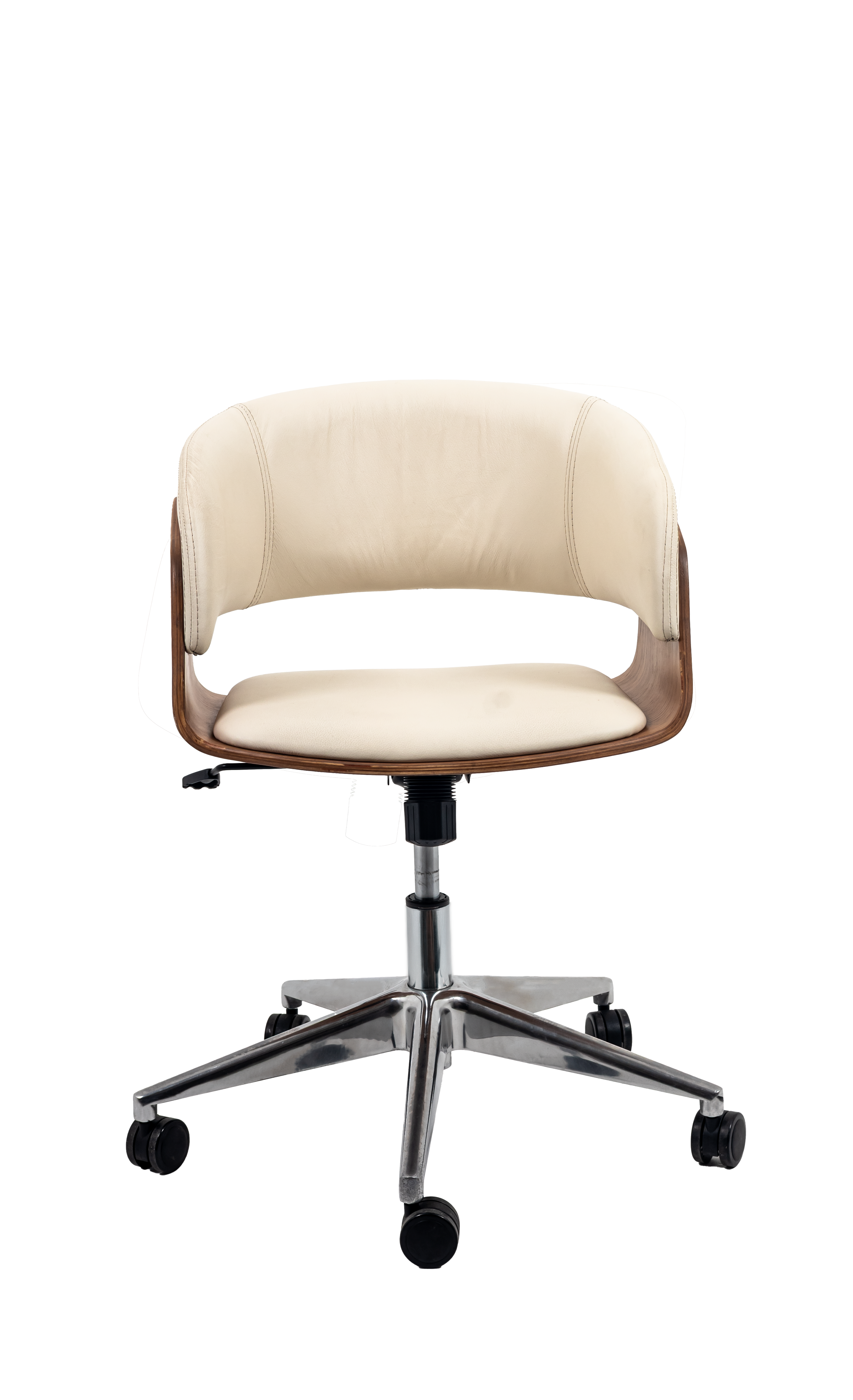 Niam Upholstered Wooden Office Chair with Padded Seat