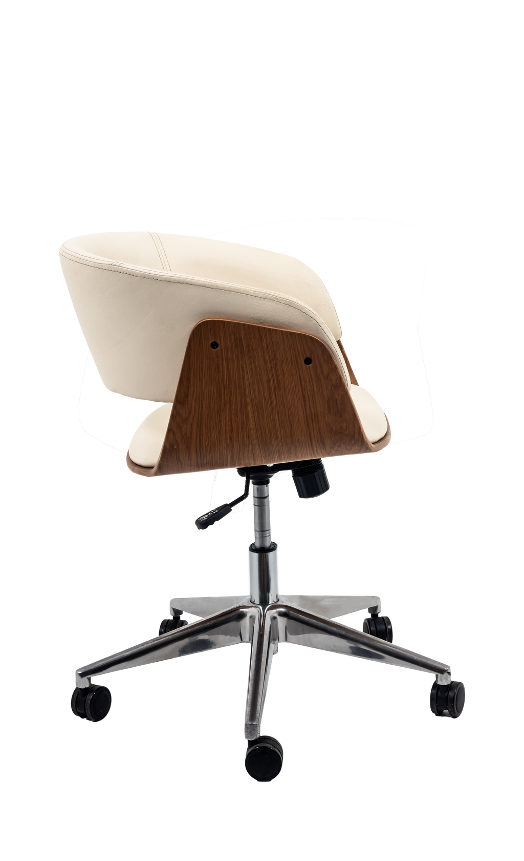 Niam Upholstered Wooden Office Chair with Padded Seat