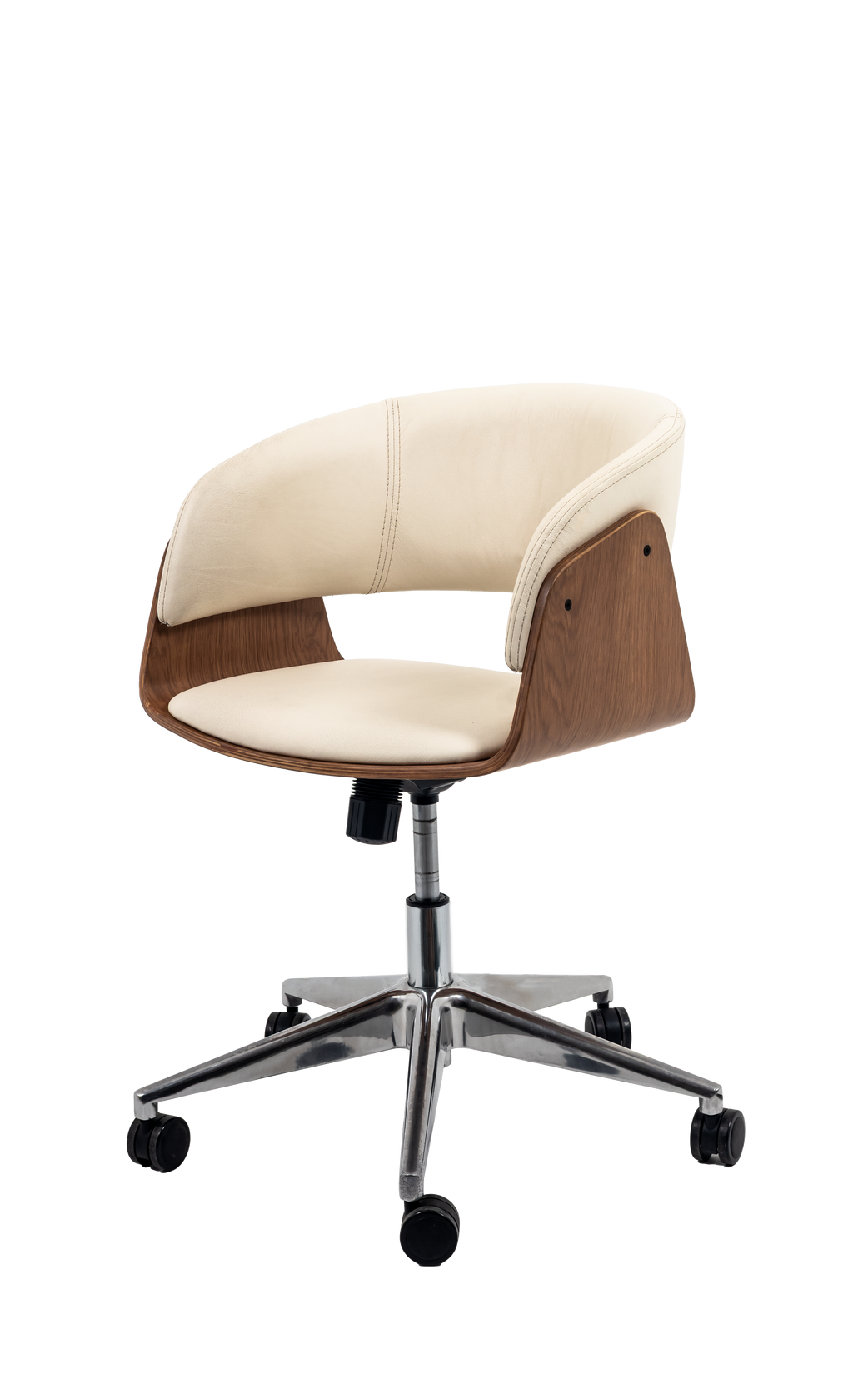 Niam Upholstered Wooden Office Chair with Padded Seat