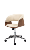 Niam Upholstered Wooden Office Chair with Padded Seat
