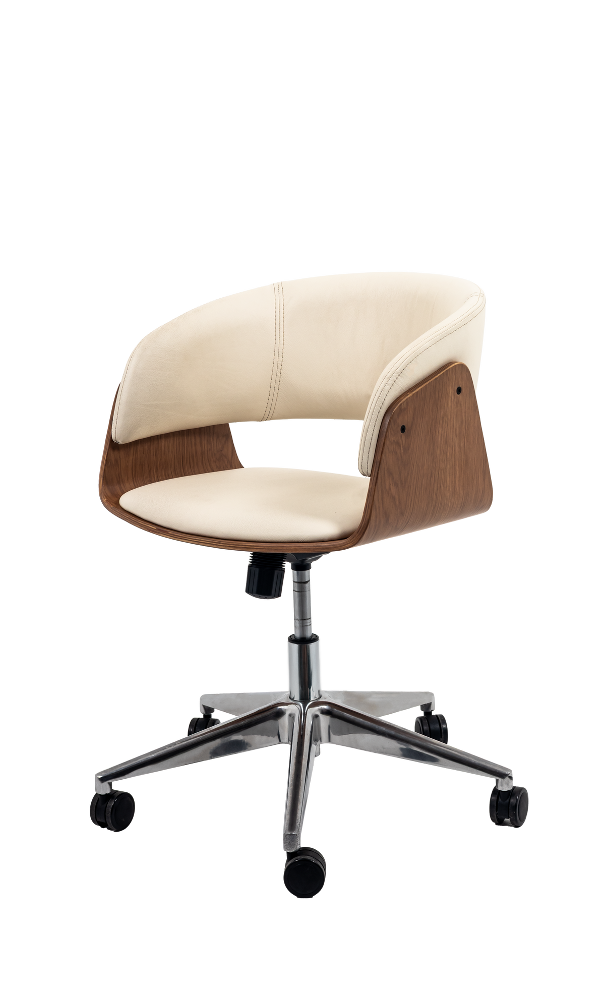 Niam Upholstered Wooden Office Chair with Padded Seat