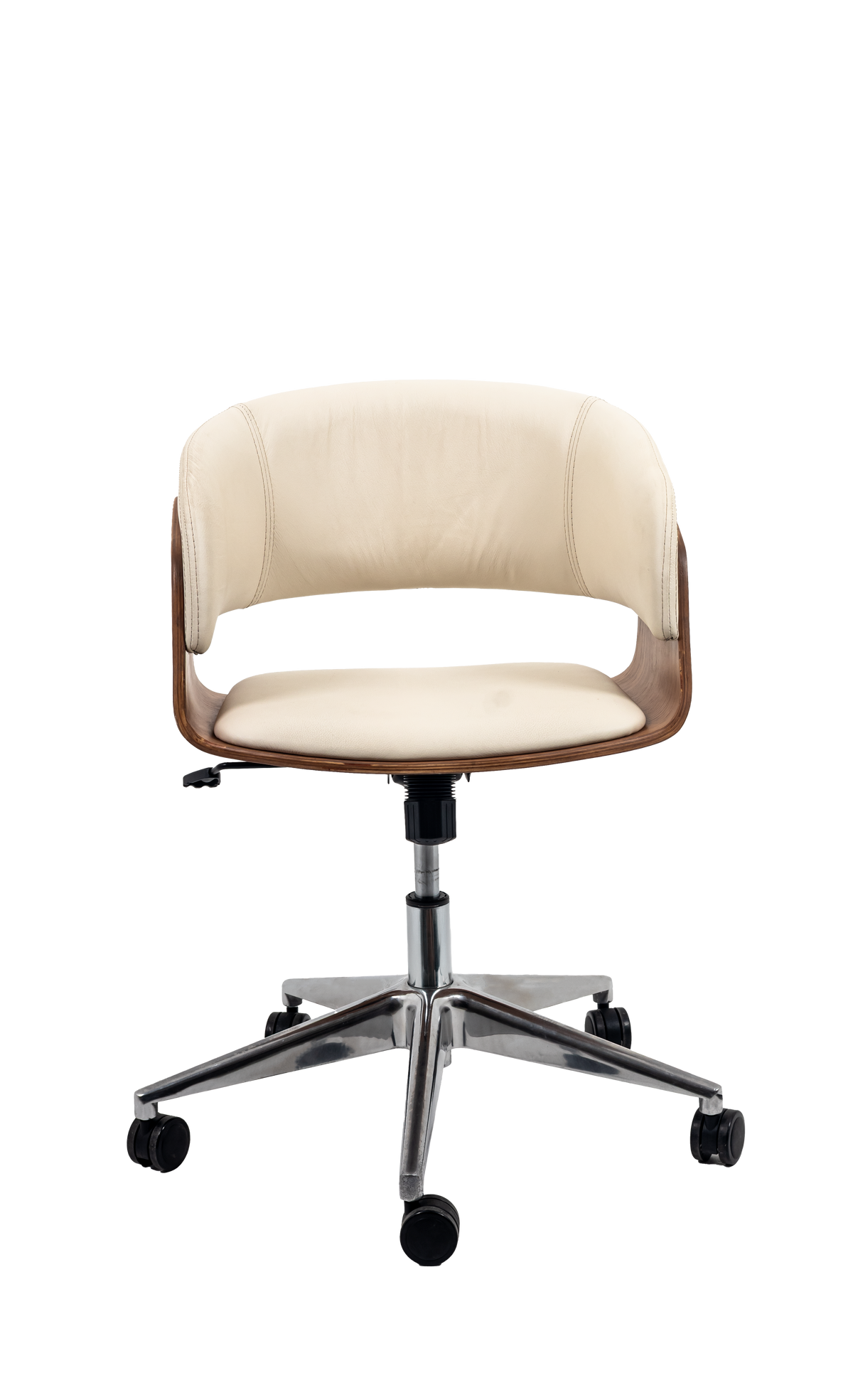 Niam Upholstered Wooden Office Chair with Padded Seat