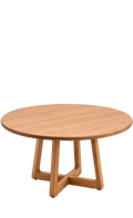 Saldanha Solid Oak Wooden Round Dining Table