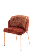 Sovo Upholstered Steel Dining Chair