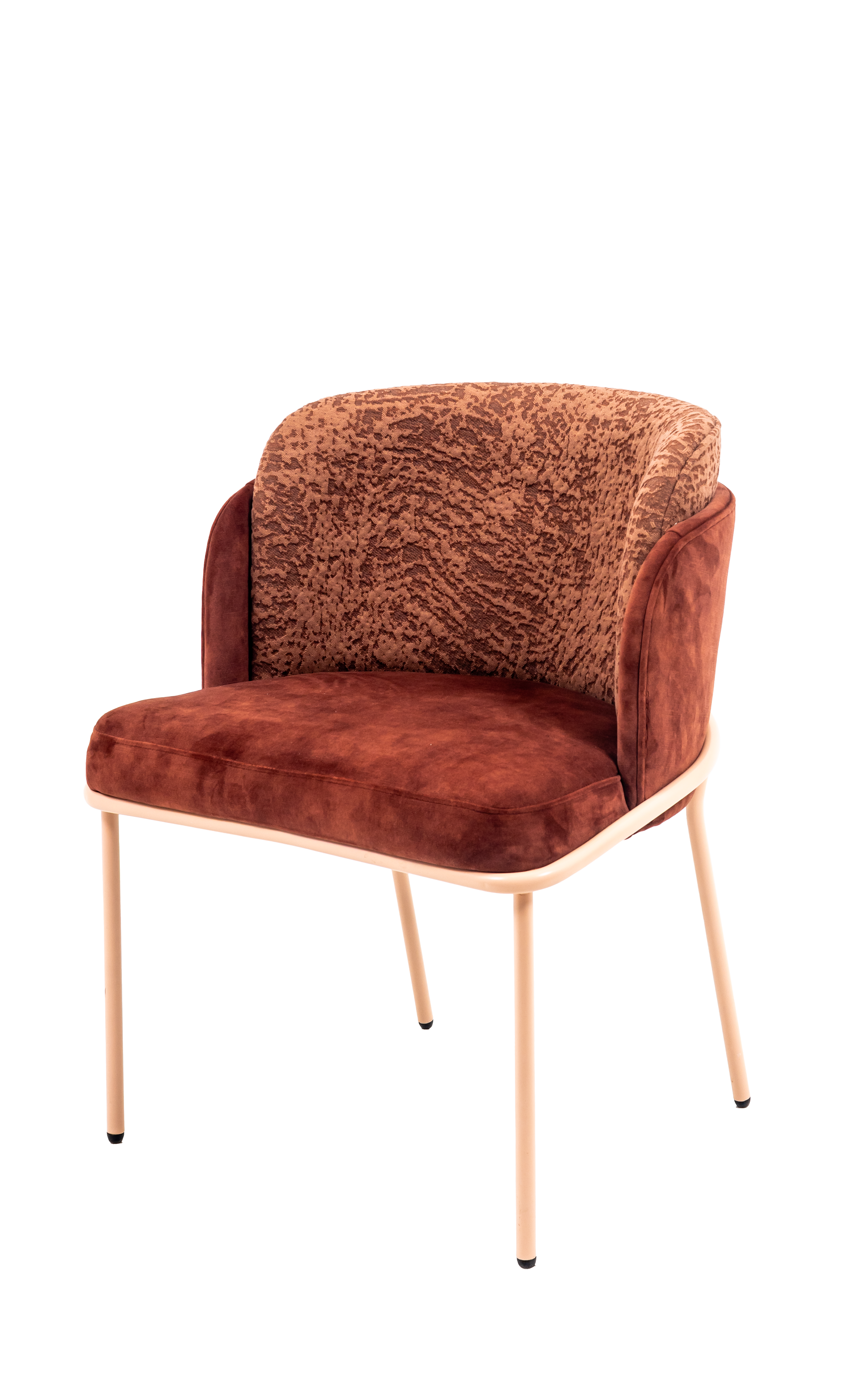 Sovo Upholstered Steel Dining Chair