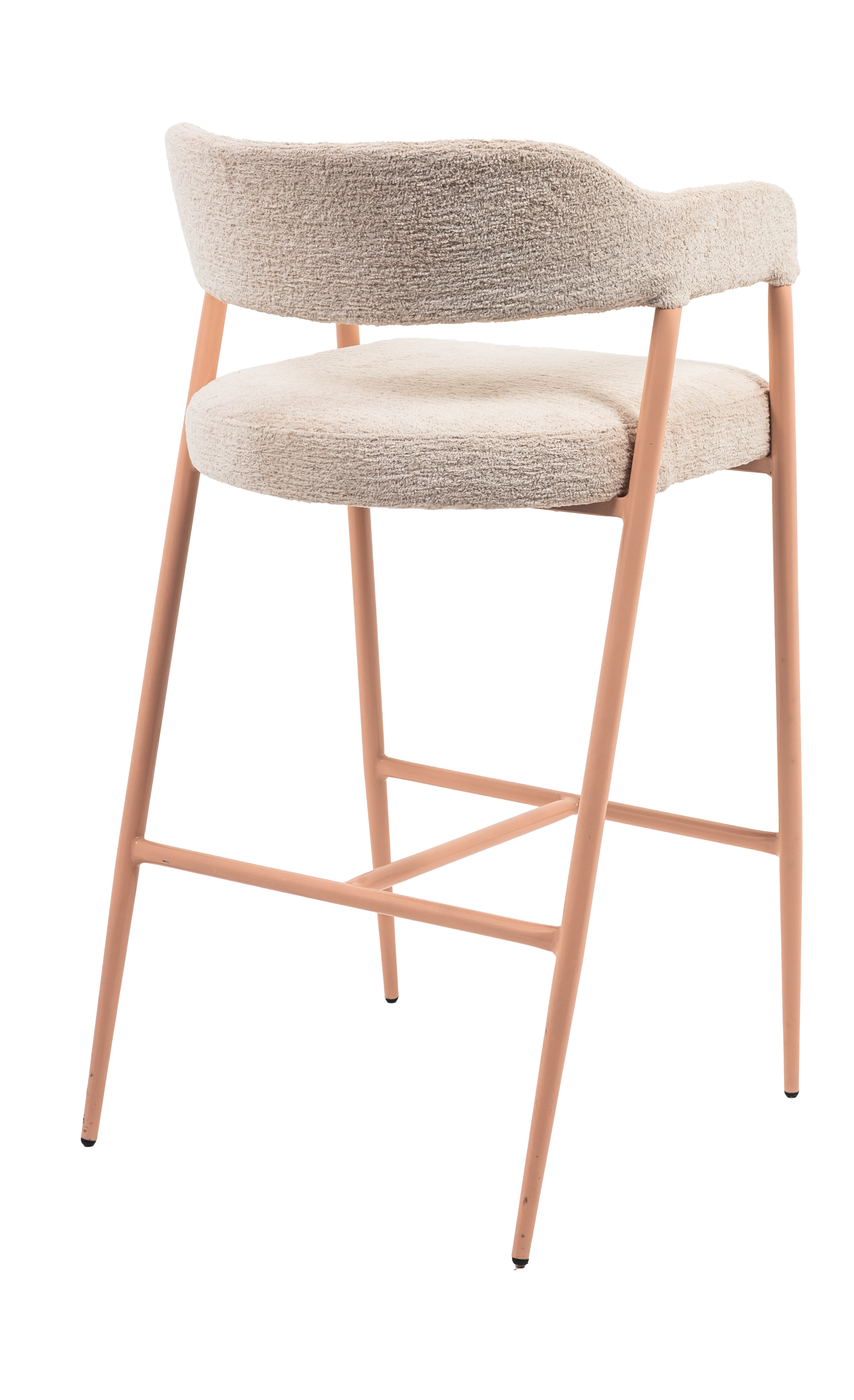 Tulip Upholstered Steel Bar Stool