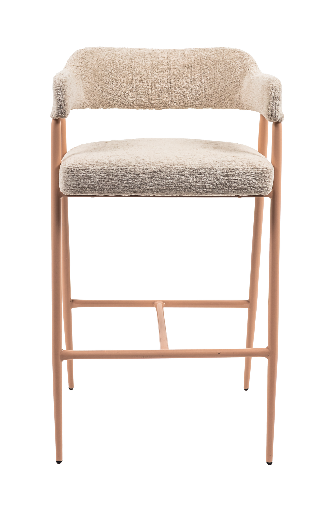 Tulip Upholstered Steel Bar Stool