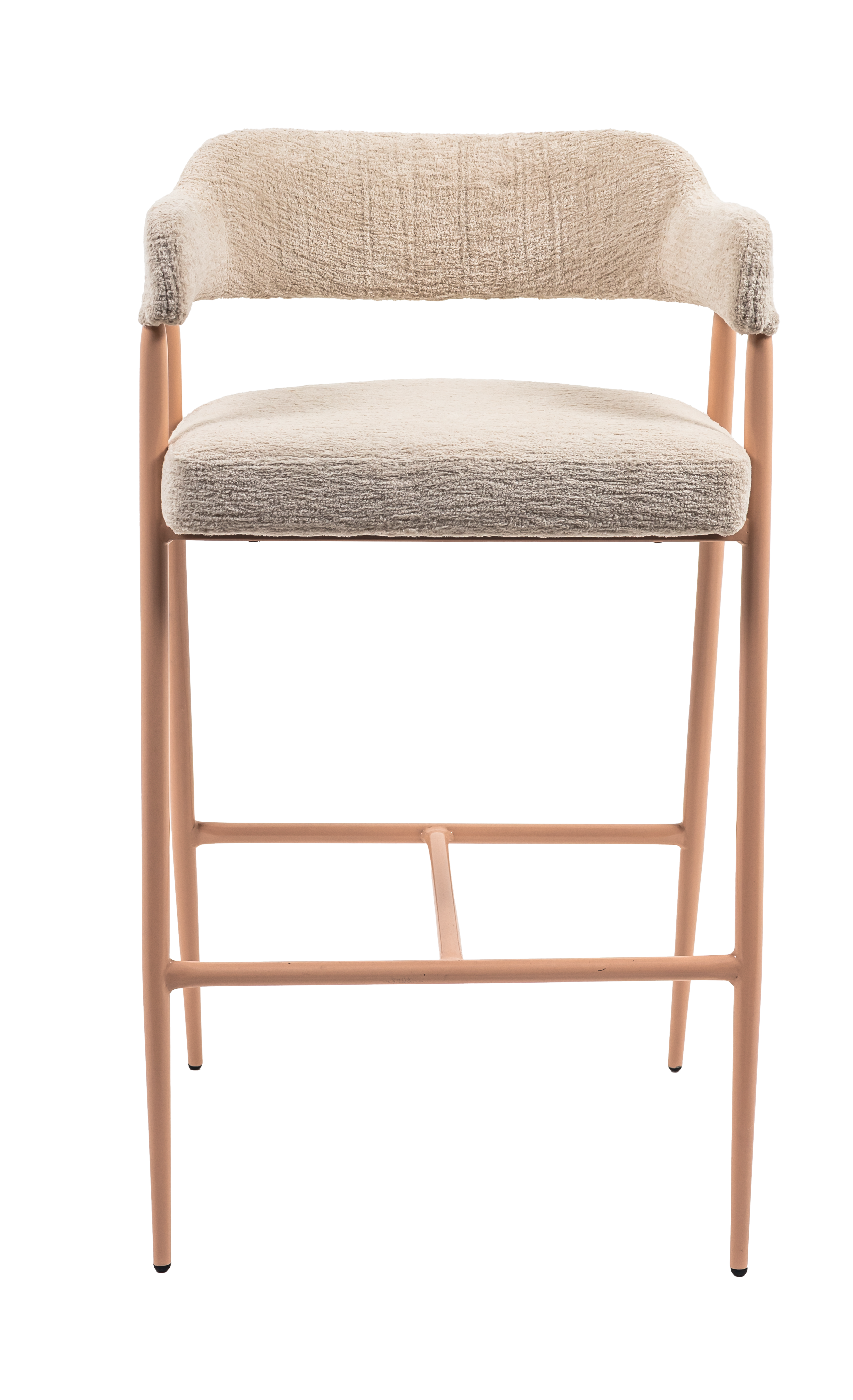 Tulip Upholstered Steel Bar Stool